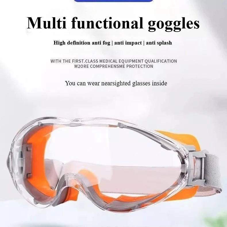 Protective Glasses, Goggles, Anti Fog Design, Waterproof Riding, Anti Wind and Dust Glasses, Cutting, Welding, Anti Splashing