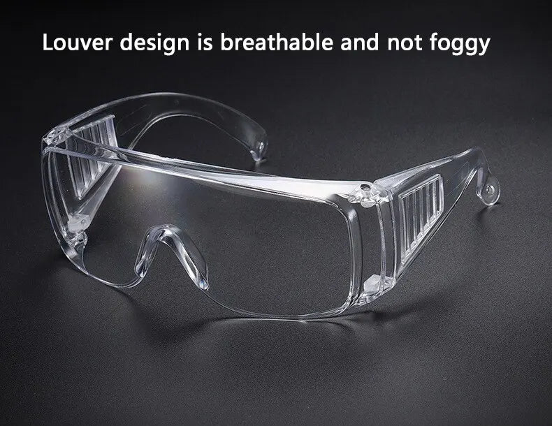 Protective Shutter Goggles Transparent Anti-wind Sand Anti-shock Labor Insurance Protective Glasses PC Material Transparent
