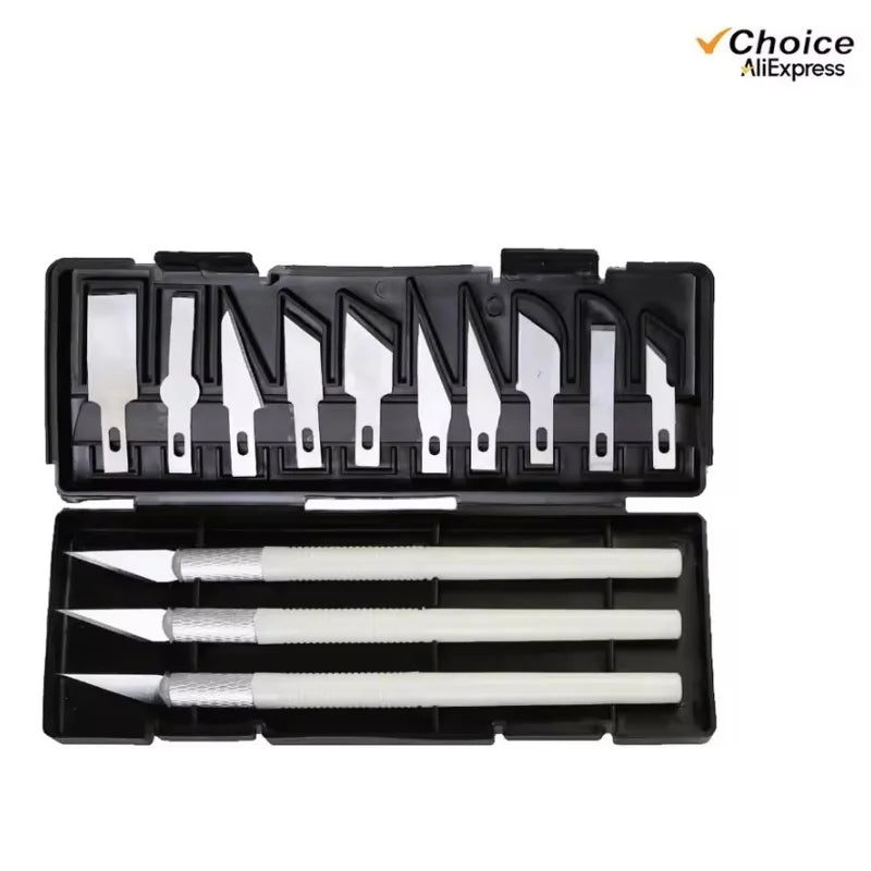 3D Printer Tool Kit for FDM/SLA – Nozzle Cleaner, Scraper, Tweezers, File & Engraving Tools for Maintenance