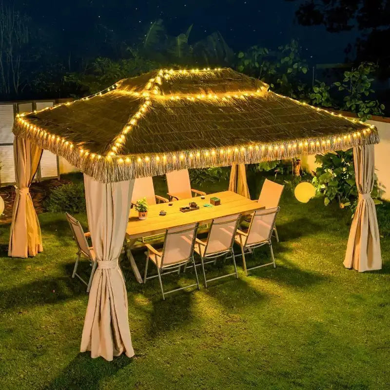Outdoor Sunshades: Artificial Thatch Canopies, Farm Stay Courtyard & Scenic Spot Tent Umbrellas, Leisure Straw Outdoor Pavilions