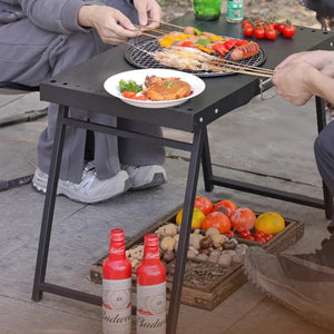 Black Modern Outdoor Table Bistro Firepit Garden Lounge Outdoor Table Portable Lawn Salon De Jardin Exterieure Patio Furniture