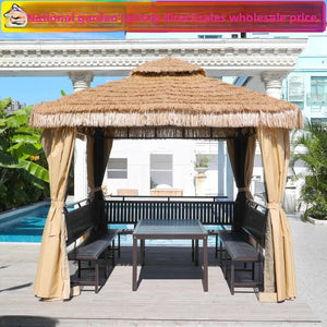 Outdoor Sunshades: Artificial Thatch Canopies, Farm Stay Courtyard & Scenic Spot Tent Umbrellas, Leisure Straw Outdoor Pavilions